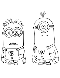Minionki kolorowanki